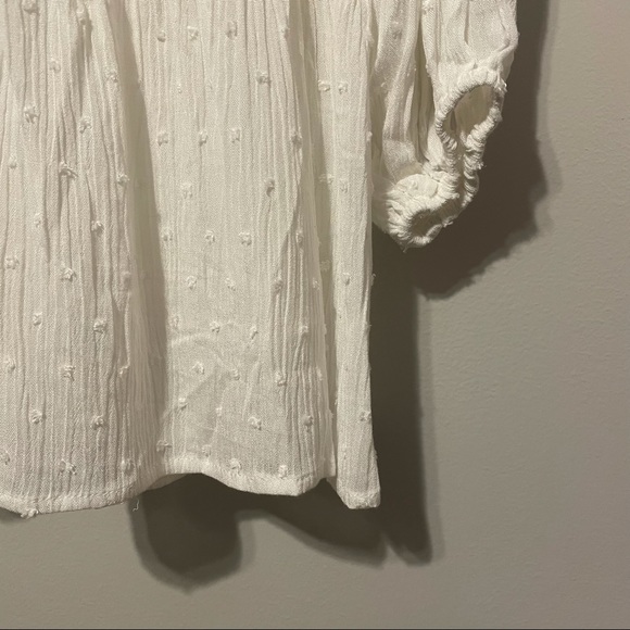 NWOT Lumiére Crochet Clip Dot Mini Dress - Picture 6 of 8